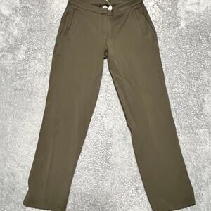 Lululemon Pants Womens 6 On The Move Travel Dress Green Ankle Straight
